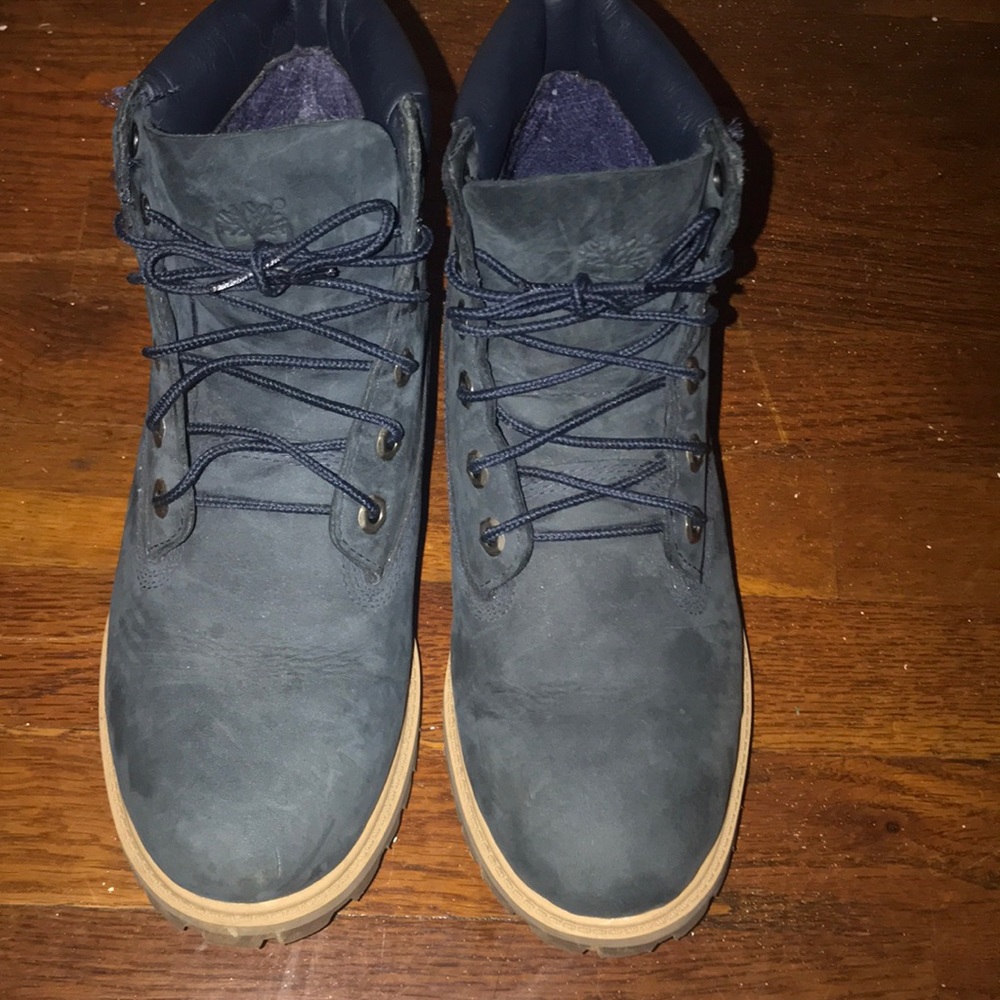 Blue Timberland Boots